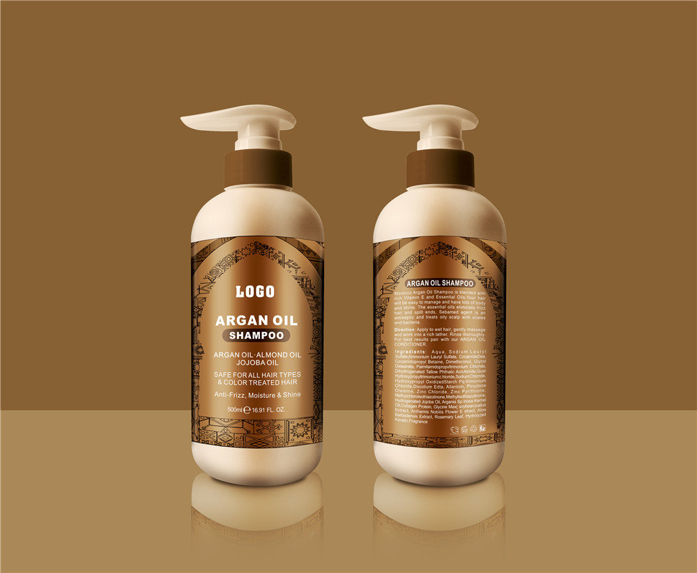 Private Label Natural Organic Argan Oil shampoo Deep Cleansi